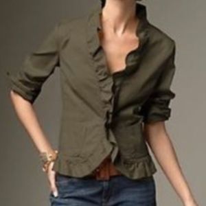 Black Talbots Ruffle Blazer